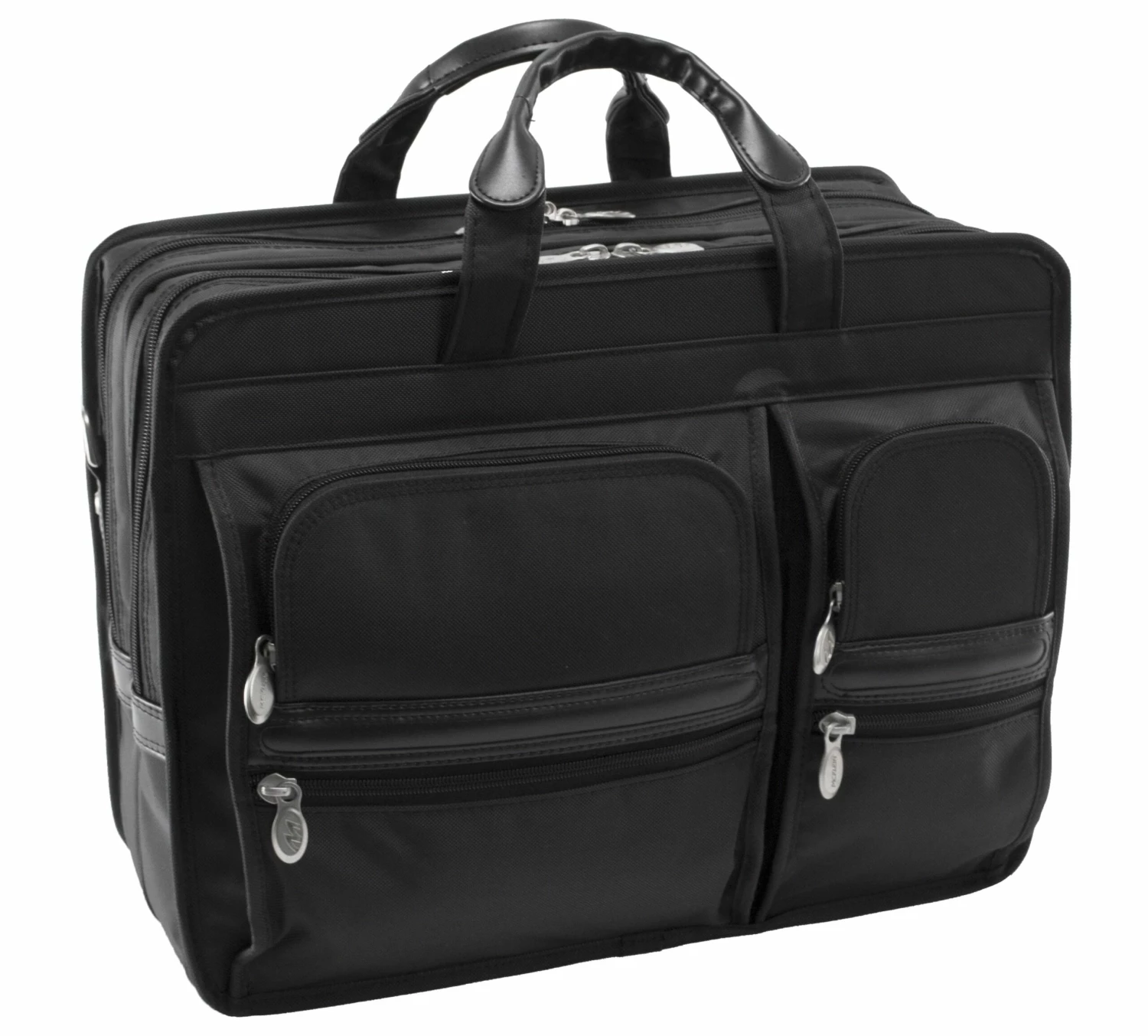 McKlein USA Clinton 17" Nylon Patented Detachable Wheeled Laptop Briefcase Black 7 McKlein USA Clinton 17" Nylon Patented Detachable Wheeled Laptop Briefcase Black - Image 5