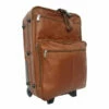 Piel Leather 22" Wheeled Traveler Case Assorted Colors -Travel Sales Store 22in WHEELED TRAVELER saddle side