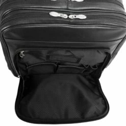 McKlein USA Wicker Park Leather 17" Detachable Wheeled Laptop Backpack Briefcase Black -Travel Sales Store 471953