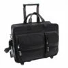 McKlein USA Clinton 17" Nylon Patented Detachable Wheeled Laptop Briefcase Black -Travel Sales Store 58445 1