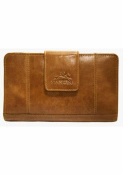 Mancini Casablanca Ladies' RFID Secure Medium Clutch Wallet -Travel Sales Store 8700283 COGNAC