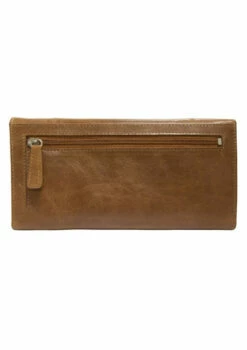 Mancini Casablanca Ladies' RFID Secure Trifold Wallet -Travel Sales Store 8700296 COGNAC back