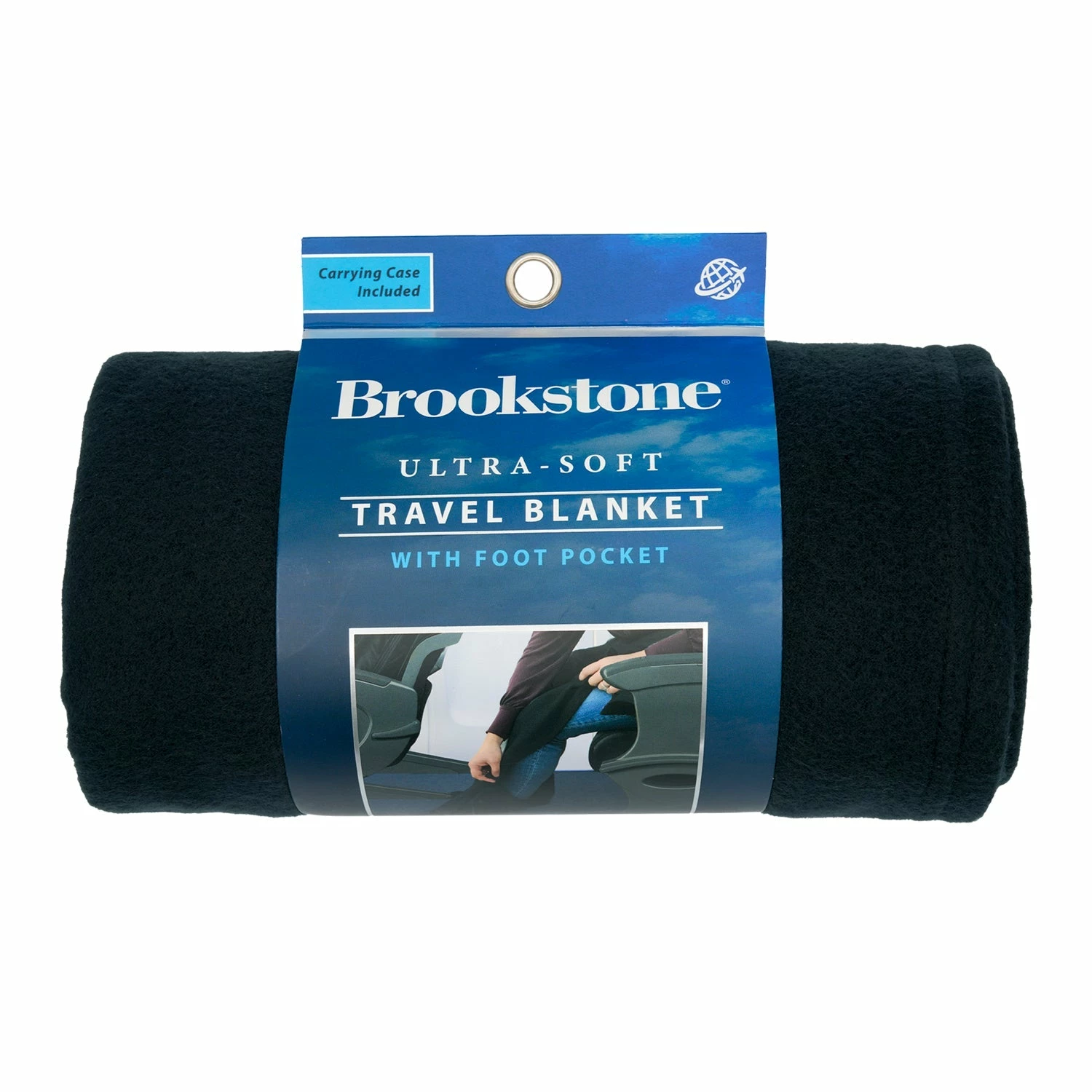 Brookstone Ultra-Soft Travel Blanket With Foot Pocket 4 Brookstone Ultra-Soft Travel Blanket With Foot Pocket - Image 2