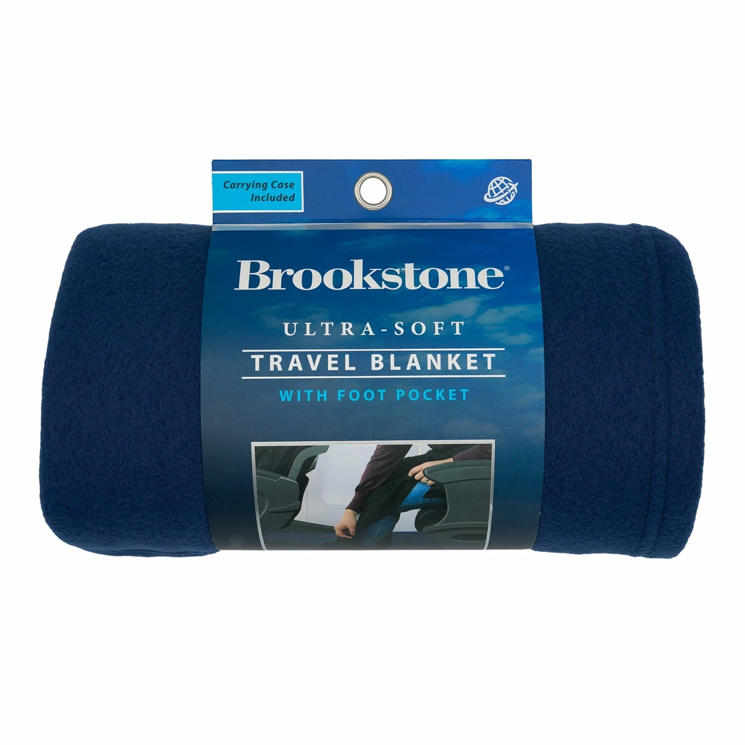Brookstone Ultra-Soft Travel Blanket With Foot Pocket 9 Brookstone Ultra-Soft Travel Blanket With Foot Pocket - Image 7