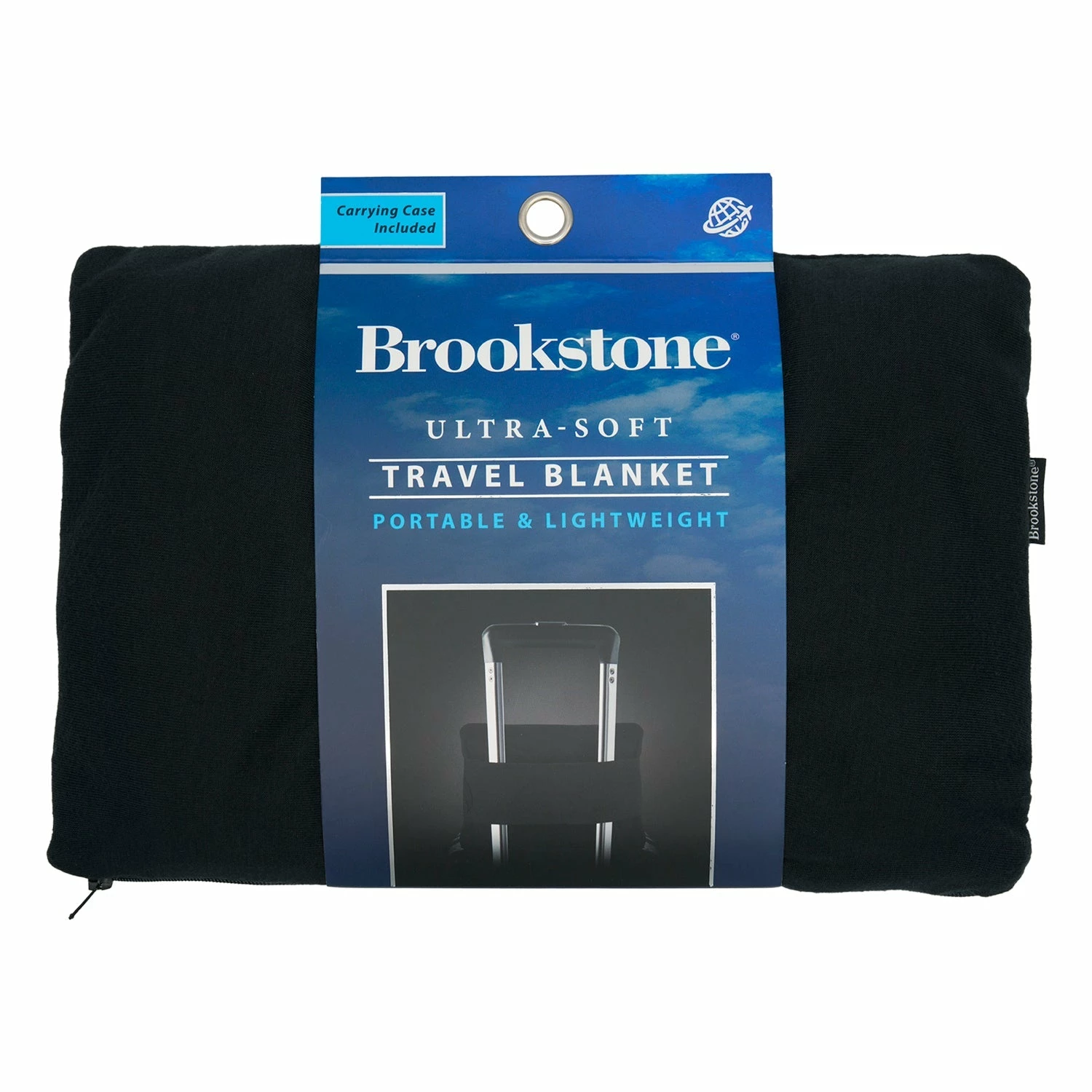 Brookstone Ultra Soft Jersey Knit Travel Blanket 4 Brookstone Ultra Soft Jersey Knit Travel Blanket - Image 2