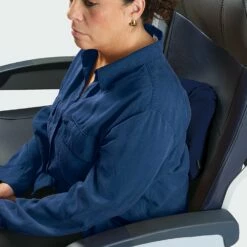 Brookstone Support Flex Memory Foam Neck Pillow -Travel Sales Store BNPM0002 442 BLUE 2