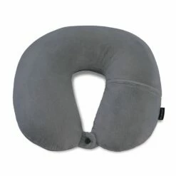 Brookstone Comfort Classic MicroBead Travel Neck Pillow -Travel Sales Store BNPM0003 021 DARKGREY 1