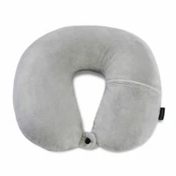 Brookstone Comfort Classic MicroBead Travel Neck Pillow -Travel Sales Store BNPM0003 093 GREY 1