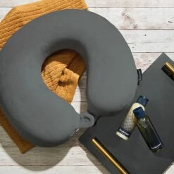 Brookstone Comfort Classic Memory Foam Travel Neck Pillow 24 Brookstone Comfort Classic Memory Foam Travel Neck Pillow -Travel Sales Store BNPM0004 021 DARKGREY 2