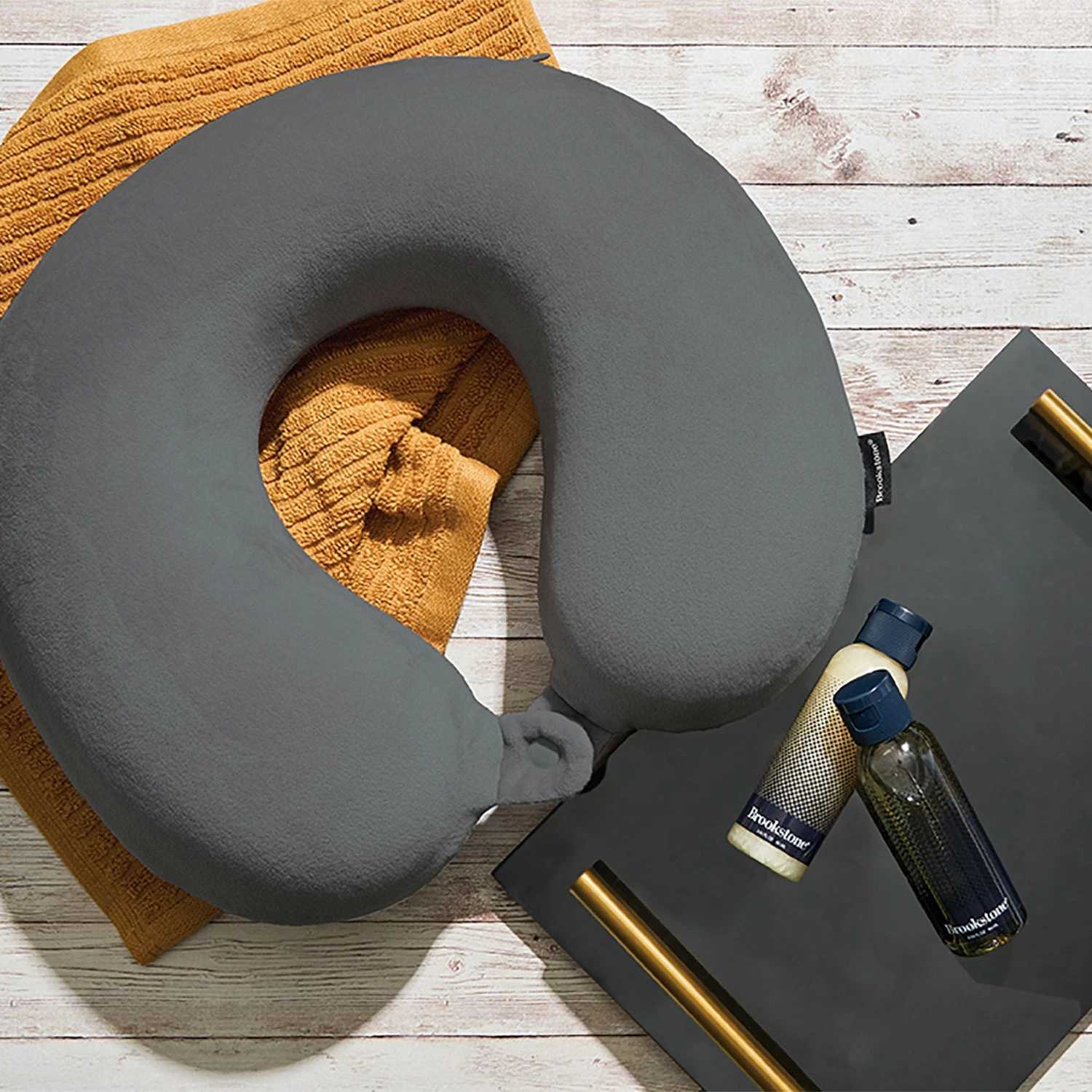 Brookstone Comfort Classic Memory Foam Travel Neck Pillow 13 Brookstone Comfort Classic Memory Foam Travel Neck Pillow - Image 11