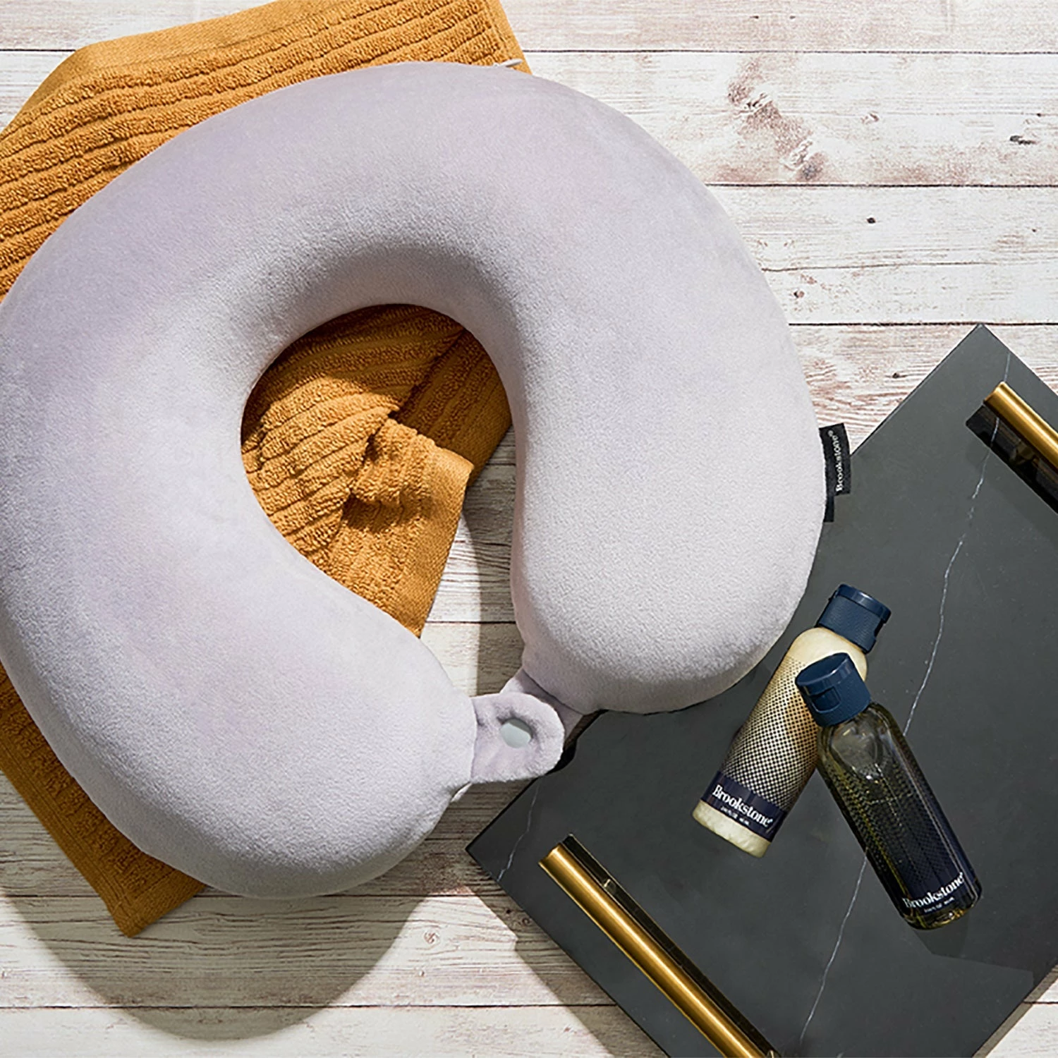 Brookstone Comfort Classic Memory Foam Travel Neck Pillow 6 Brookstone Comfort Classic Memory Foam Travel Neck Pillow - Image 4