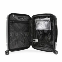 Brookstone Brett 21" Hardside Carry-On Spinner -Travel Sales Store BR PC 1100 BK Inside