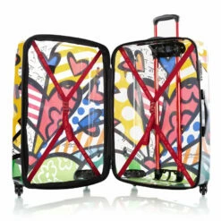 Heys Britto A New Day 30" Spinner Luggage Transparent 12 Heys Britto A New Day 30" Spinner Luggage Transparent -Travel Sales Store Britto Transparent ANewDay 30 open