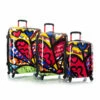 Heys Britto A New Day 3pc Spinner Luggage Set Transparent -Travel Sales Store Britto Transparent ANewDay set