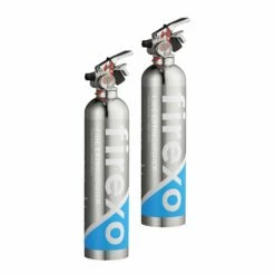 FireXO Small 0.1gal Extinguisher 19 FireXO Small 0.1gal Extinguisher -Travel Sales Store FX FE004 005 silver blue 1