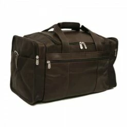 Piel Leather Travel Duffel With Side Pockets Assorted Colors