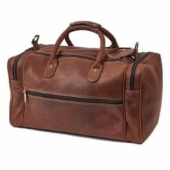 Claire Chase Rustic Sports Valise Brown -Travel Sales Store cc316r ristic sports valise rustic br view