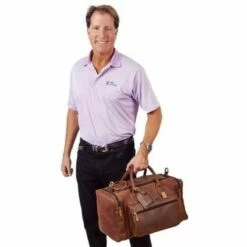 Claire Chase Rustic Sports Valise Brown -Travel Sales Store cc316r ristic sports valise rustic bro 1