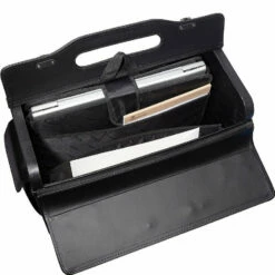 Mancini Leather Goods Wheeled Catalog Case Black 7 Mancini Leather Goods Wheeled Catalog Case Black -Travel Sales Store inside catalog case black
