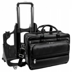 McKlein USA Franklin 15.6" Leather Detachable Wheeled Laptop Briefcase Black -Travel Sales Store kgkinfbuc2i zkjx9ih