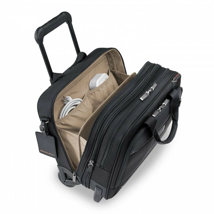 Briggs & Riley @work Medium 2-Wheel Expandable Brief Black 6 Briggs & Riley @work Medium 2-Wheel Expandable Brief Black - Image 4