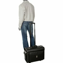 Mancini Leather Goods Wheeled Catalog Case Black 6 Mancini Leather Goods Wheeled Catalog Case Black -Travel Sales Store mancini catalog case