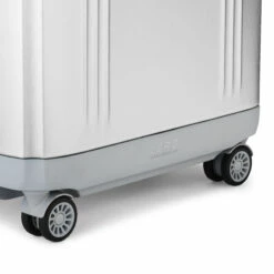 Zero Halliburton Pursuit Aluminum Medium Travel Case 40 Zero Halliburton Pursuit Aluminum Medium Travel Case -Travel Sales Store zero 94227 05 silver wheel detail