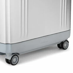 Zero Halliburton Pursuit Aluminum Large Travel Case -Travel Sales Store zero 94230 05 silver wheel detail